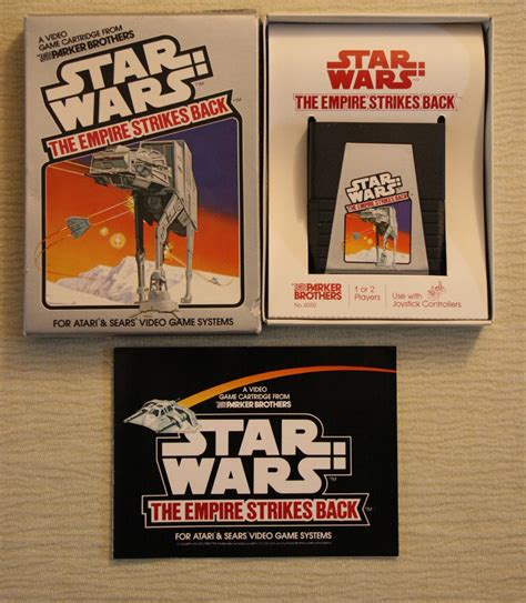 Star Wars The Empire Strike Back Atari 2600 Complete W Box And Manual