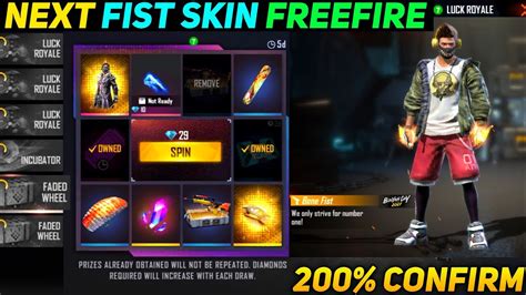 NEXT FIST SKIN FREEFIRE NEW FIST SKIN FREEFIRE BONE FIST SKIN