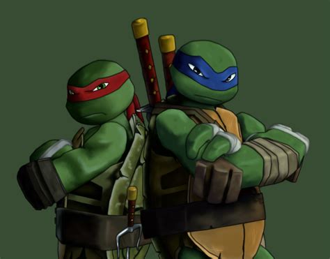 Leo And Raph Tmnt Characters Ninja Turtles Art Teenage Ninja Turtles