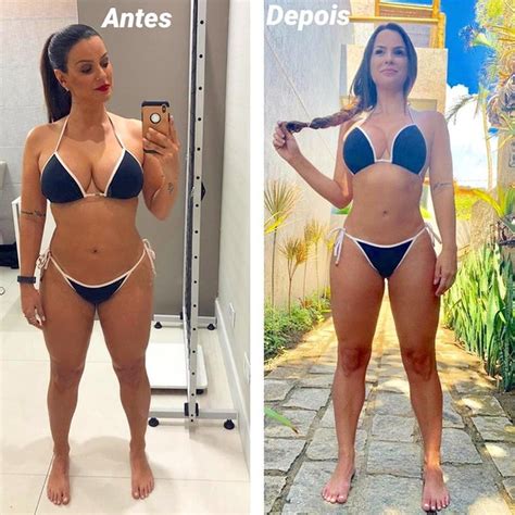 Ex panicat Carol Dias perde peso e posta antes e depois Não tenham