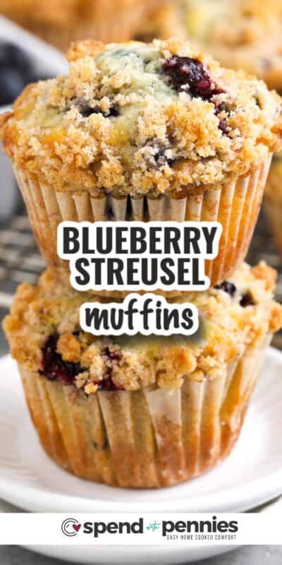 Blueberry Streusel Muffins Spend With Pennies