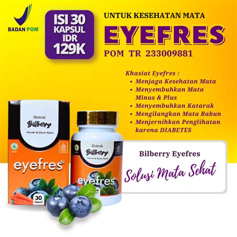 Jual Herbal Eyefres Kesehatan Dan Nutrisi Mata Terapi Mata Minus