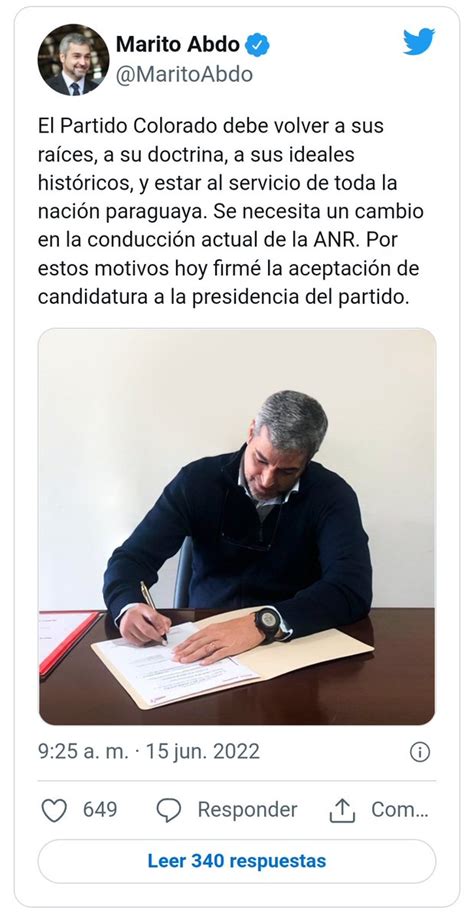 El Trueno On Twitter El Presidente De La Rep Blica Es El Candidato