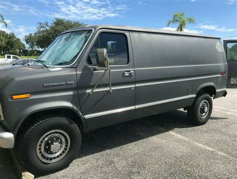 1990 Ford Econoline E350 Cargo Van Ex Law Enforcement Surveillance