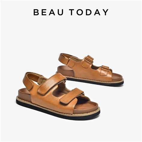 Beautoday Sandalias De Piel De Vaca Aut Ntica Para Mujer Zapatos