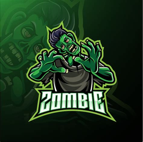 Premium Vector Zombie Esport Mascot Logo Design