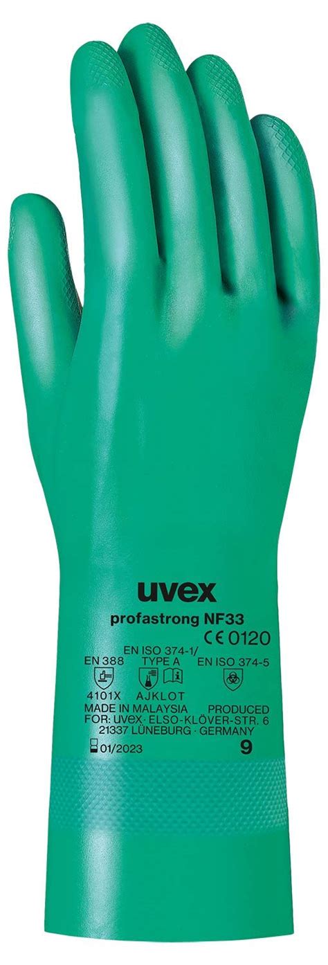 Uvex Nitrile Guanto Chimico Guanto Di Protezione Di Alta Qualit