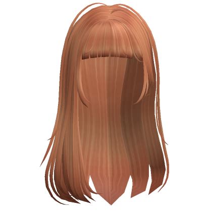 Long Wispy Side Hair W Bangs Ginger Roblox