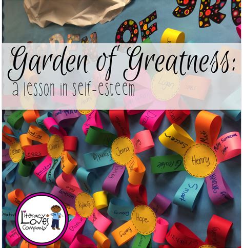 Garden Of Greatness A Lesson On Self Esteem Self Esteem Activities