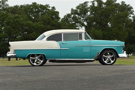 1955 Chevrolet Bel Air Custom Hardtop Side Profile 199670 Chevrolet Bel Air 1955