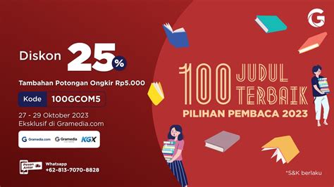 Gramedia Hadirkan 100 Judul Terbaik Pilihan Pembaca 2023 Spesial