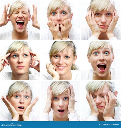 Different Facial Expressions Stock Image - Image of image, caucasian ...