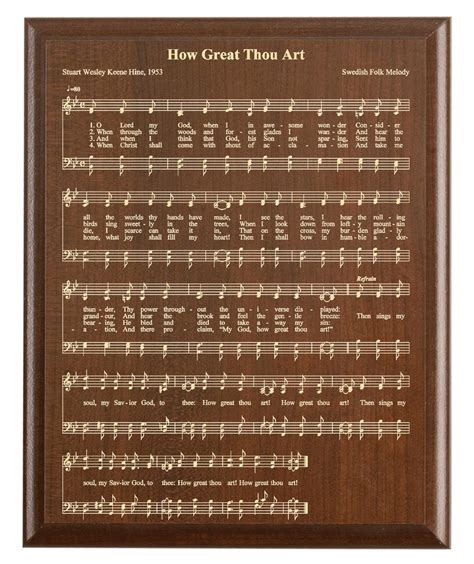 How Great Thou Art Hymn Print Christian Hymnal Wall Art Christian