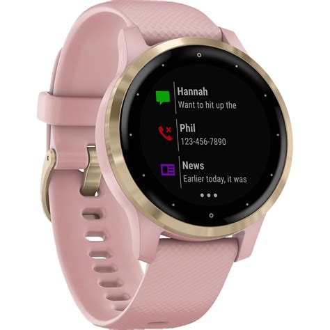 Garmin vivoactive 4S (40mm, Light Gold Bezel/Rose Case, Silicone Band) Bundle 01 753759227760 | eBay