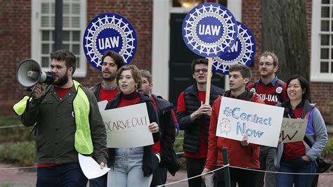 At Harvard, Grad Students Form A Picket Line Over Wages, Health Care ...