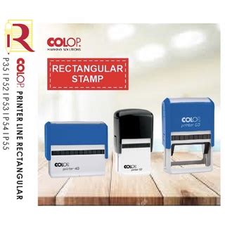 COLOP SELF INKING STAMP P35 P45 P52 P53 P54 P55 I RECTANGLE