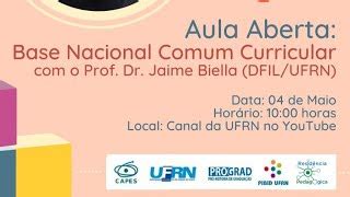 Aula Aberta Base Nacional Comum Curricular Bncc Doovi