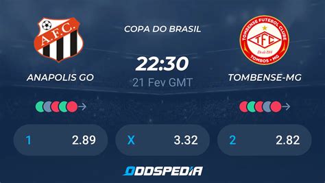 An Polis Go X Tombense Mg Placar Ao Vivo Palpites Estat Sticas Odds