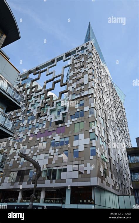 The Cube Birmingham England Designed By Ken Shuttleworth Stock Photo