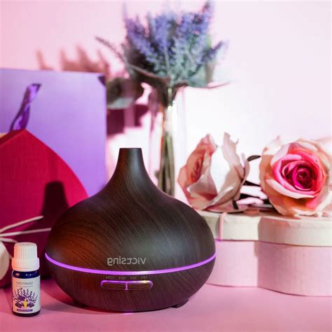 Victsing Essential Oil Diffuser Mini Aroma Wood Gra