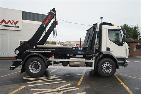 Tonne Daf Lf Skip Loader With Hiab Crane Truck For Sale Sn Yjb