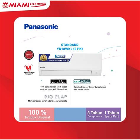 Jual Panasonic CS YN18WKJ AC Split 2PK Standard Putih Shopee Indonesia