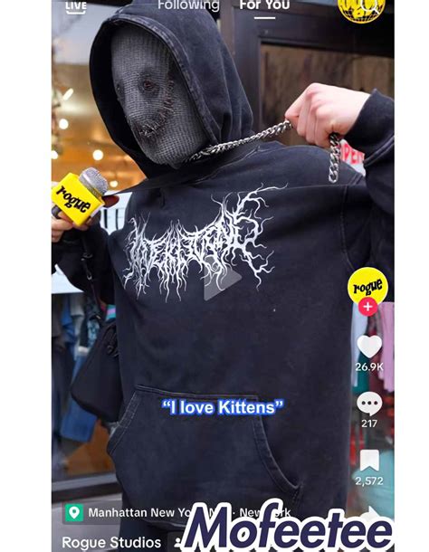 I Love Kittens Metal Hoodie Mofeetee