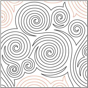 Echo Swirls Pantograph Quilting Creations