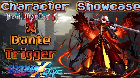 Mega Man X Dive X Dante Trigger Character Showcase Youtube