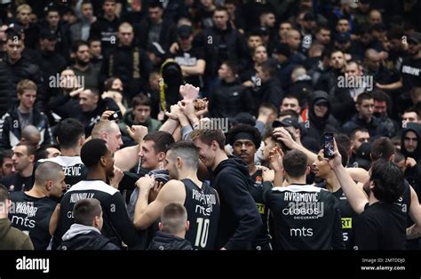 Belgrade Serbia 31 January 2023 The Players Of LDLC Asvel