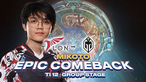 Epic Moment Mikoto Menggila Saat Group Stage Dota TI 12 Talon Esports