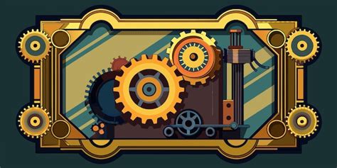 Premium Vector A Logo For The Company Of Mechanical Parts