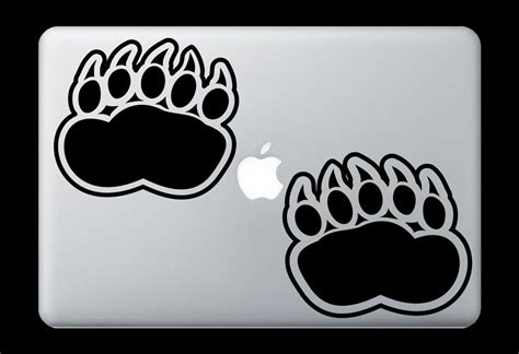 Bear Tracks Tattoo Tribal Computer Laptop Vinyl Decal Sticker - Etsy