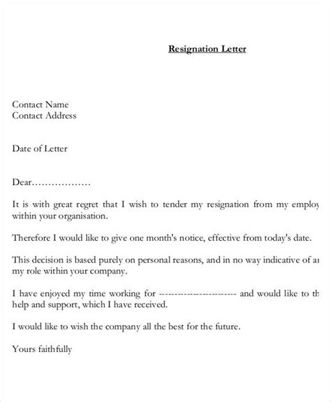 How To Write Resignation Letter Due Marriage