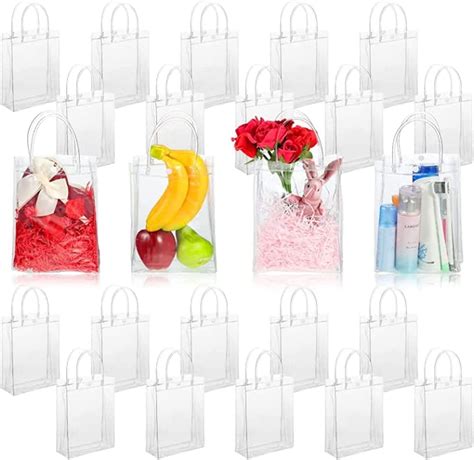 Clear Gift Bag With Handle Pvc Gift Bag Heavy Duty Handle Gift Bag For