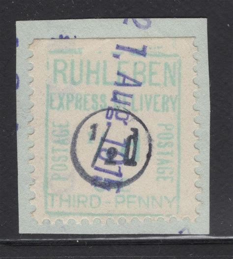 Ruhleben Lagerpost Michel U On Piece Vf Certificate R Schneider Stamps