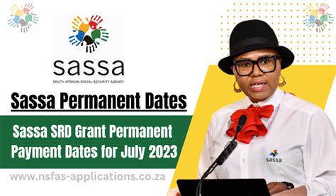 Sassa Srd Grant Permanent Payment Dates For July 2023