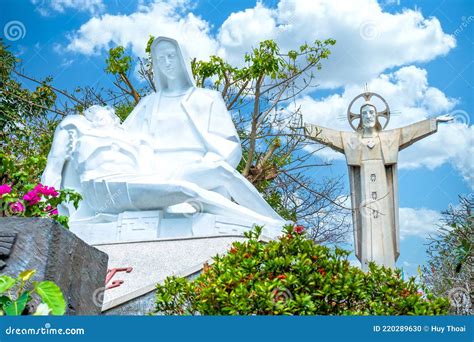 Christus Der König Ist Eine Statue Jesu in Vung Tau Vietnam