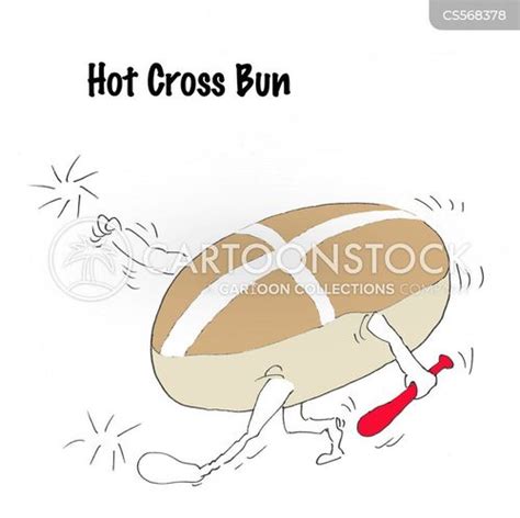 Hot Cross Bun Cartoons And Comics Funny Pictures From CartoonStock