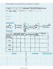 Knoevenagel-Transesterification Lab Report Template.pdf - Knoevenagel ...