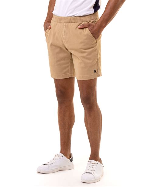 Stretch Twill Jogger Shorts Us Polo Assn