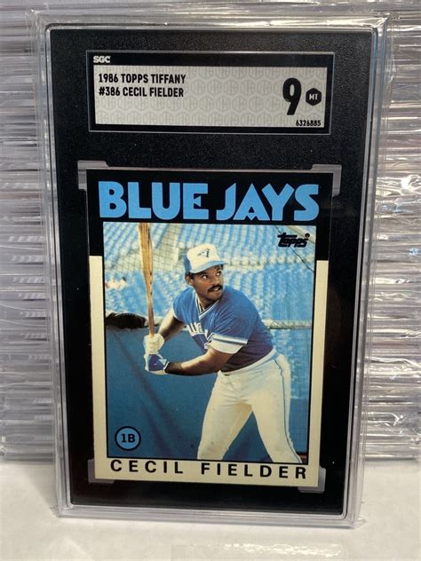 1986 Topps Tiffany Cecil Fielder 386 True Rookie Card SGC 9 MT EBay