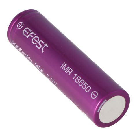 Efest Purple IMR 18650 3000mAh 3 6V 3 7V Min 2900mAh Typ 3000mAh