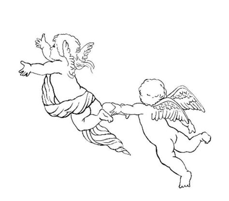 Two Angels Tattoo Cherub Tattoo Designs Cherub Tattoo Baby Angel