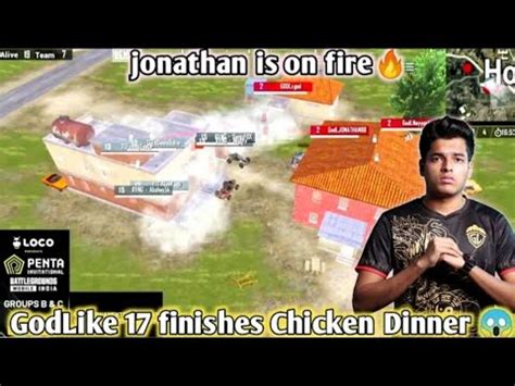 GodLike 17 Finishes Chicken Dinner Jonathan Last Zone 1v1 Jonathan Is