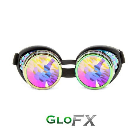 Glofx Kaleidoscope Goggles Polychrome Rainbow Fractal The Rave Cave