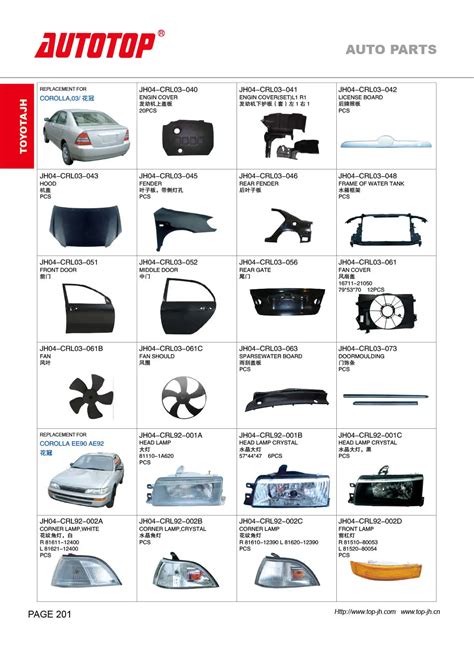 Carval/jh/autotop Auto Parts For Toyota Corolla Ee90 Ae 92 - Buy Toyota ...