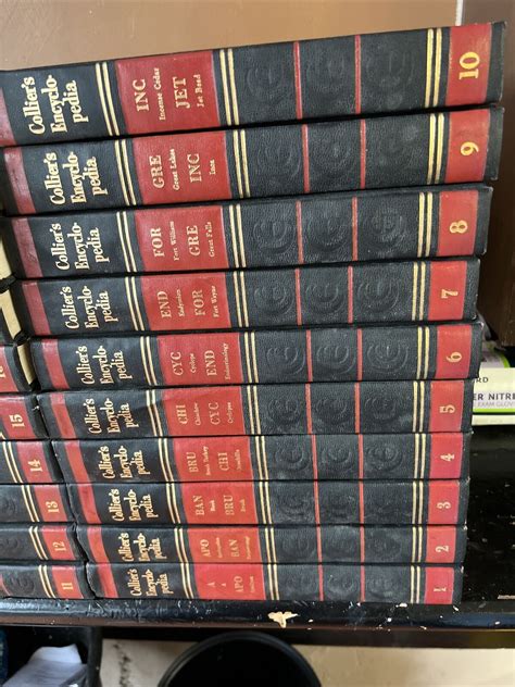 Vintage Colliers Encyclopedia Complete Volume Set Ebay