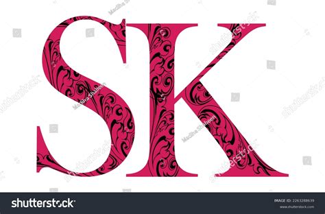 Ks Sk K S Letters Abstract Stock Vector Royalty Free 2263288639