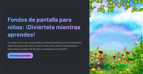 Fondos de pantalla para niños Diviértete mientras aprendes